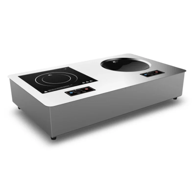 

Overheating protection commercial electric Drop-in Induction combination cooker