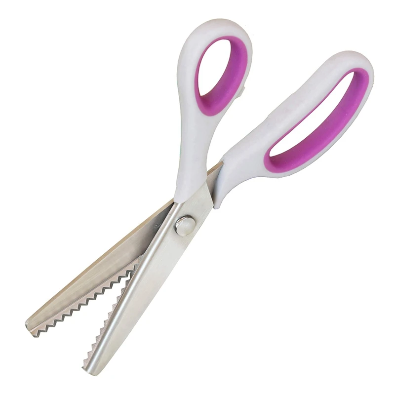 Hot Sale Fabric Serrated Scissors Soft Grip Handle Serrated Scissors Triangular Serrated Scissors Suitable For Fabric