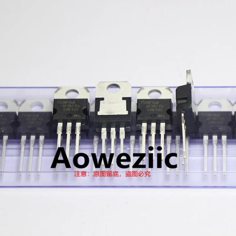 Aoweziic 2024+ 100% New Imported Original STP55NF06 P55NF06 MOS FET 60V TO-220 50A