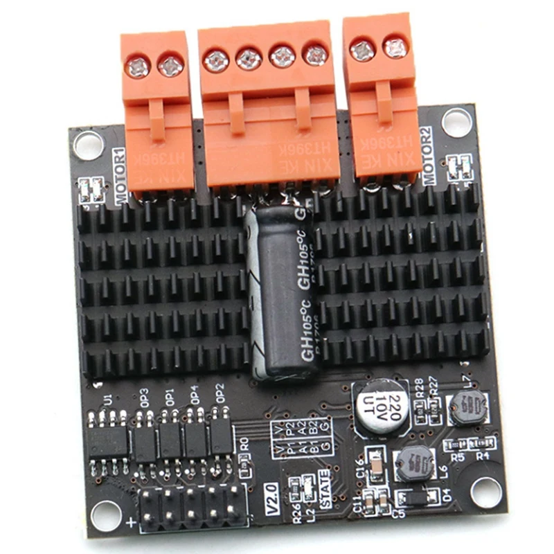 12V/24V 12A Dual Channel DC Brushed Motor Driver Module H-Bridge PWM Surpasses L298N BTS7960 10A-WDL