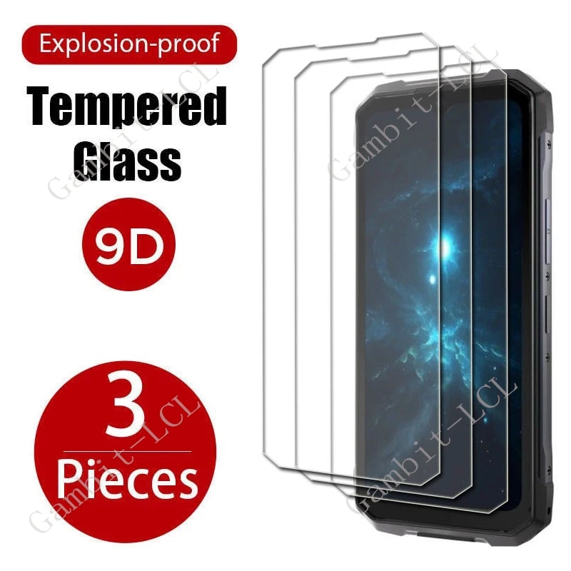 3PCS 9H HD Protective Tempered Glass For HOTWAV Hyper 7 Pro 6.6