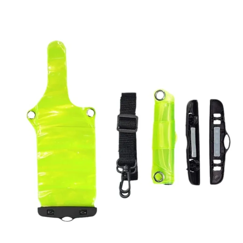 حقيبة عالمية مقاومة للماء باللون الأخضر الفلوريسنت لأجهزة الاتصال اللاسلكي (مصنوعة IP67)