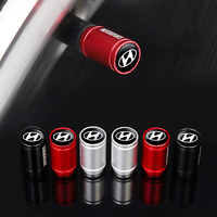 4Pcs Car Tire Valve Cover Aluminium Alloy Valves Stem Cap For Hyundai IONIQ Sonata Elantra Grandeur i20 i10 SantaFe i30 Palisade