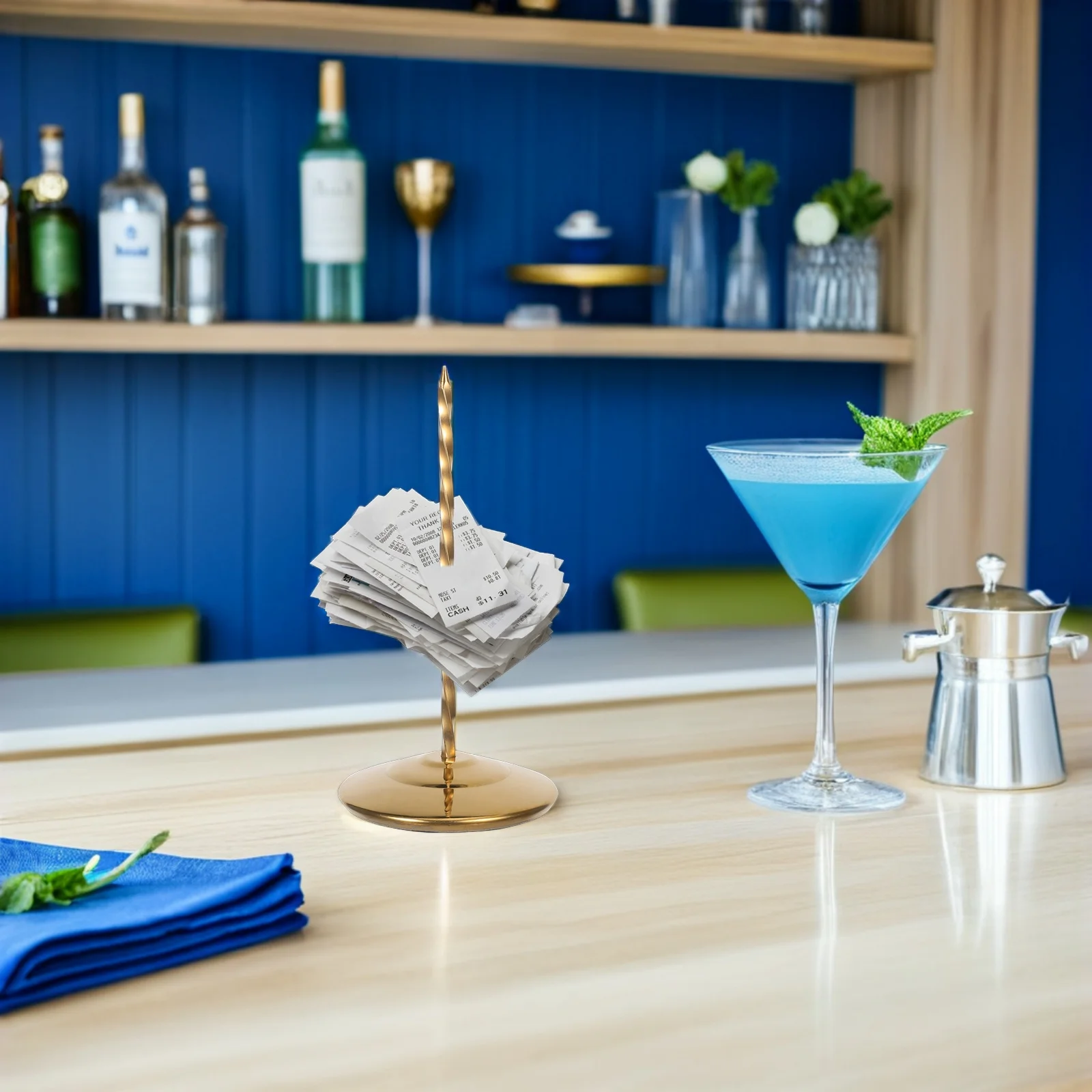 

Stainless Steel Spike Ticket Stabber For Restaurant Office Kitchen Durable Bill Fork Stand, Receipt Holder Spindle, Desk