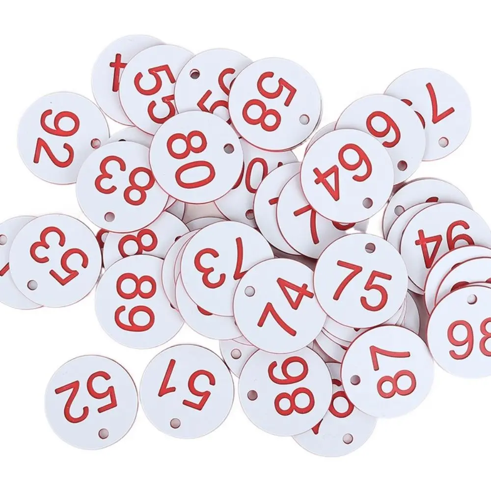 

Plastic Beehive Tags Colorful Round Sequential Numbers Sign Labels Durable 3.5CM Number Plate Garden Animal Markers