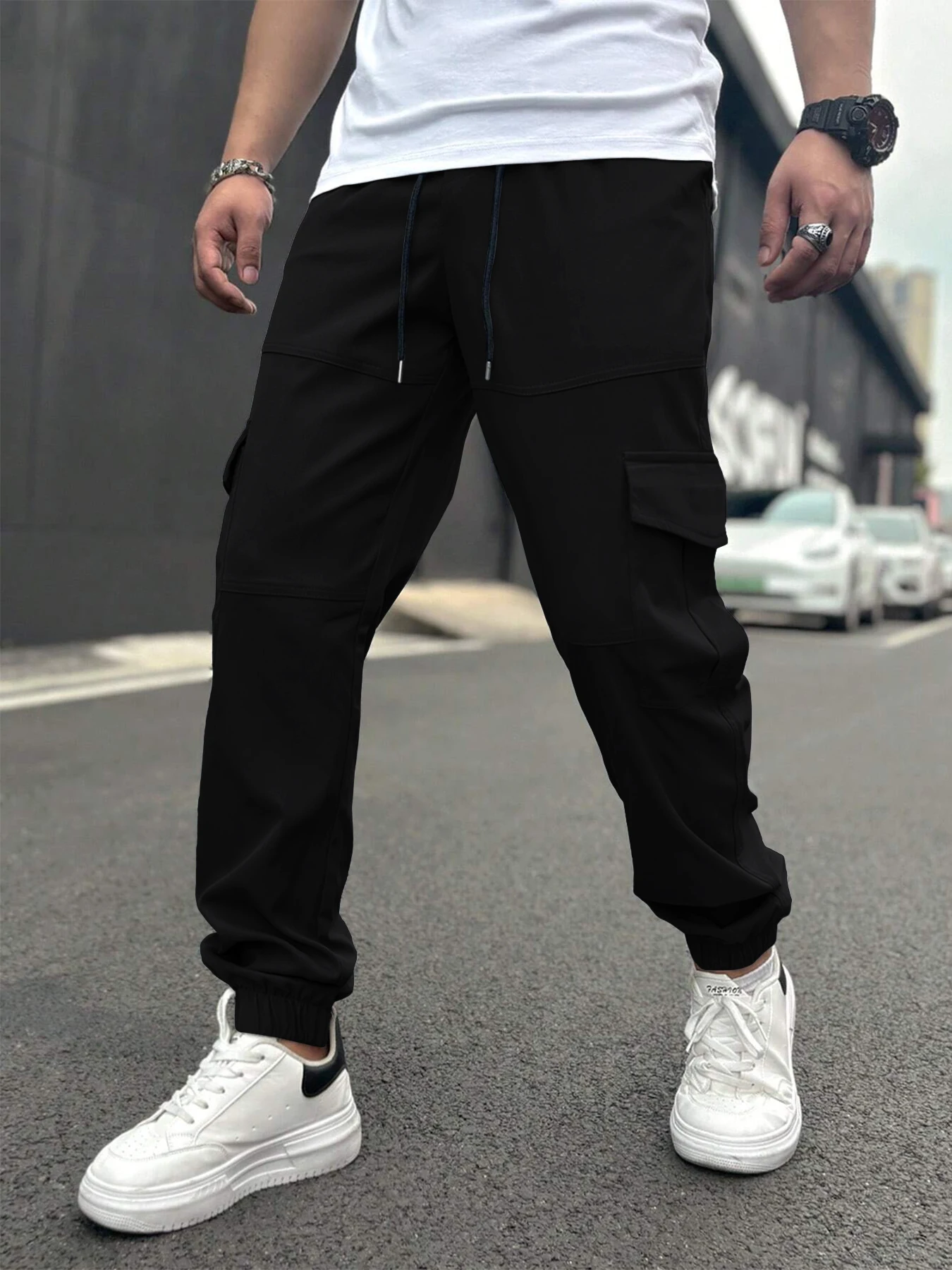 

American fashion brand work pants casual multi-pocket men's pants harem pants loose casual pants Amazon bestseller