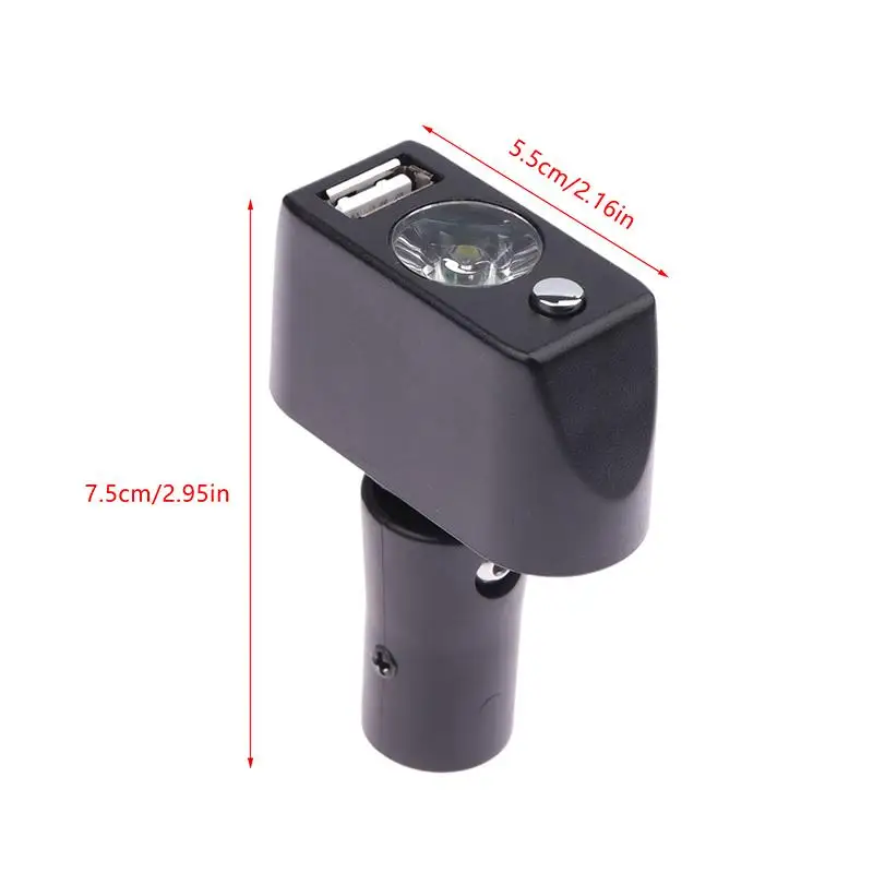 Elektryczny kontroler oświetlenia wózka inwalidzkiego, lekki, regulowany kąt, wysoka jasność, 3-pinowe złącze XLR, do oświetlenia nocnego.