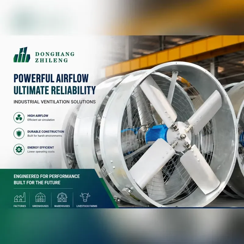 Energy Efficient Axial Flow Fan Exhaust Ventilation Unit for Greenhouse Temperature Cooling Control