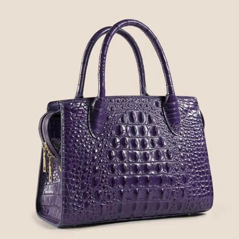 Handbag women\'s leather Tote Bag  women\'s brand Luxury Designer Women\'s bag High Quality Cowhide Crocodile Pattern bags