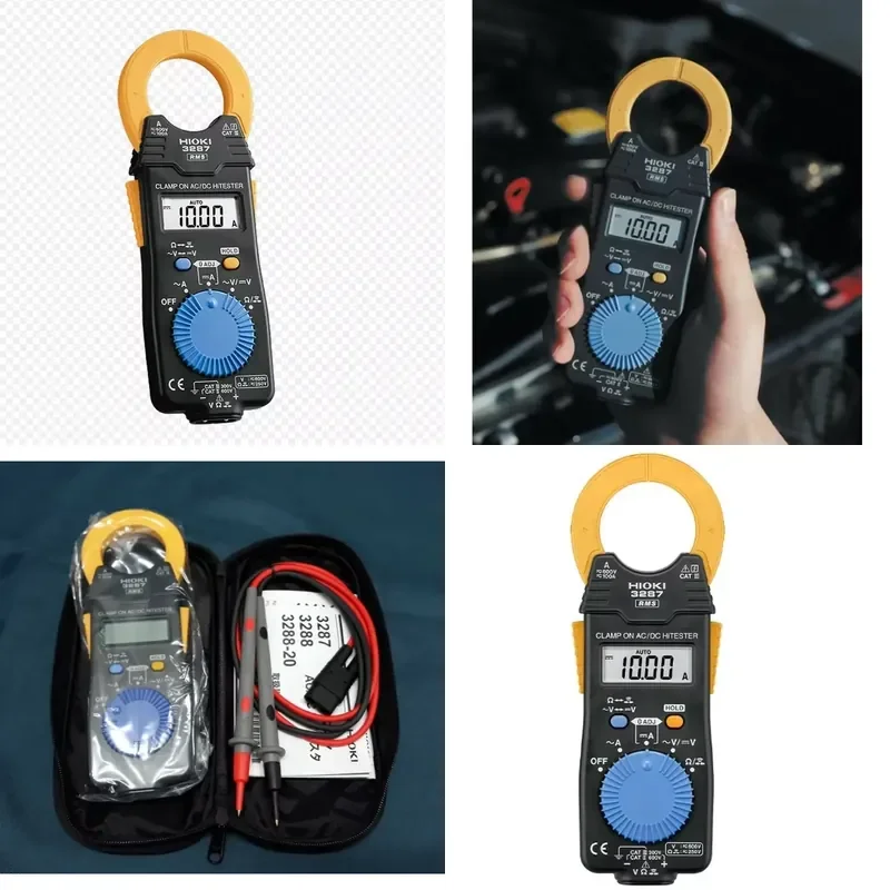 Original HIOKI 3287 AC/DC True RMS Clamp Meter 10/100A Clamp on Ammeter 600V CAT III 600V 35mm Jaw