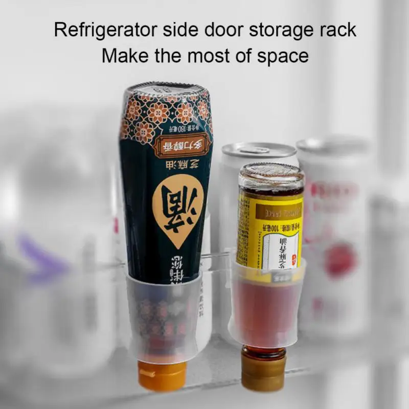 Storage Box For Refrigerator Side Door Hanging Seasoning Bottle Rack Vinegar Holder Kitchen Accessories Fridge Organizer