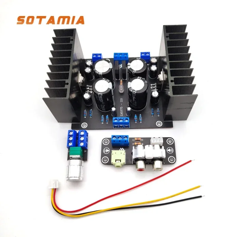 

SOTAMIA LM1875 Плата усилителя мощности 2,0 двухканальный Hi-Fi стереоусилитель высокой мощности аудио 2x30 Вт Amplificador De Audio