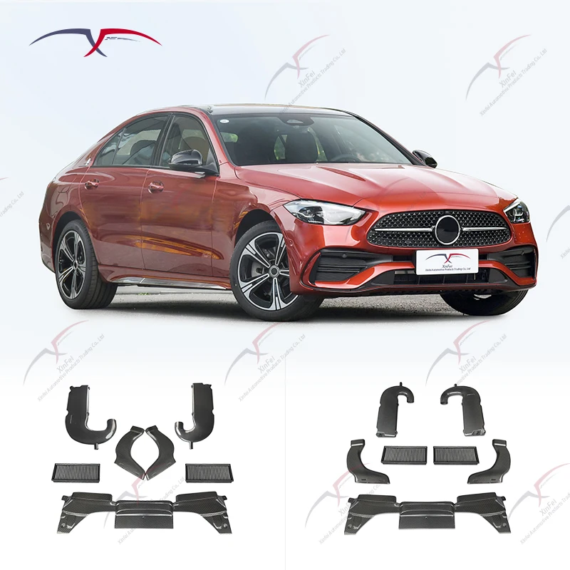 Suitable for  C63 W205 Automotive Parts Carbon Fiber Cold Intake System Kit Cold Intake Filtration System