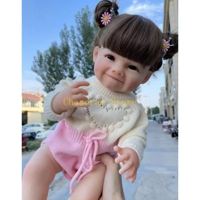 E7CE impermeabile bambola per bambina in vinile lenisce bambola per bambini, gioco per genitori