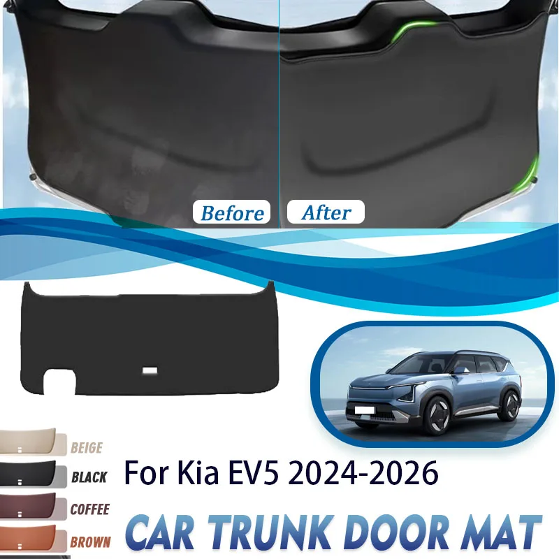 

Накладка на багажник автомобиля для Kia EV5 OV 2024 2025 2026, антигрязная подкладка на багажник, дверная крышка, внутренние защитные коврики, автоаксессуары