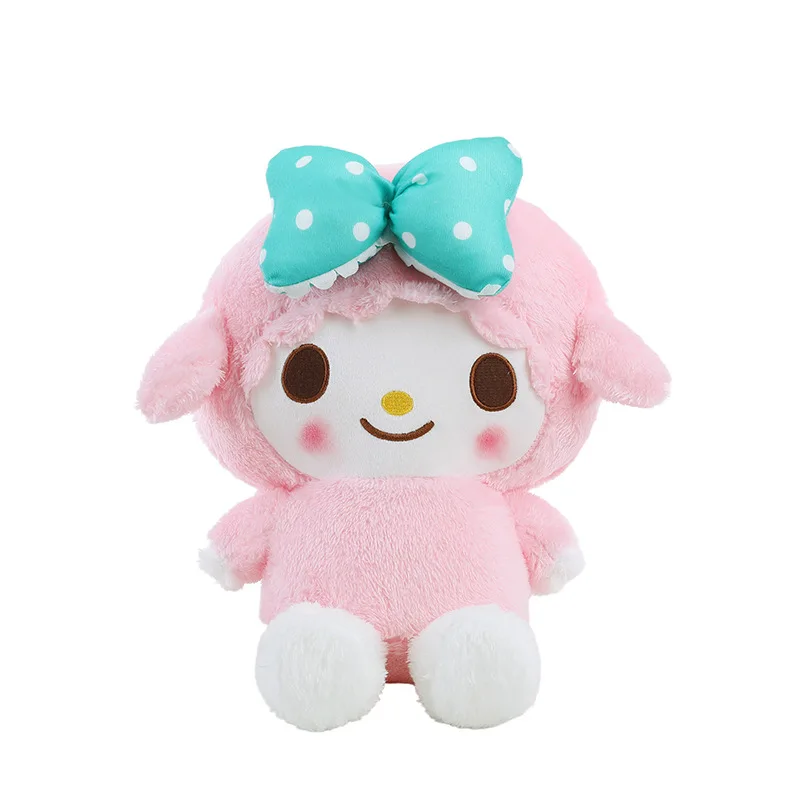 Cute My Melody Pink Lamb Plush Toy Stuffed Animal Doll for Kids Birthday Christmas Gift for Girls Cuddly Soft Playtime Companion