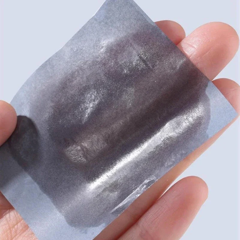 กระดาษซับมันหน้าผสมถ่านไม้ไผ่ 100 ชิ้น พร้อมกระจกและพัฟแต่งหน้า ชุดอุปกรณ์ดูแลผิวหน้าแบบพกพา ช่วยควบคุมความมัน