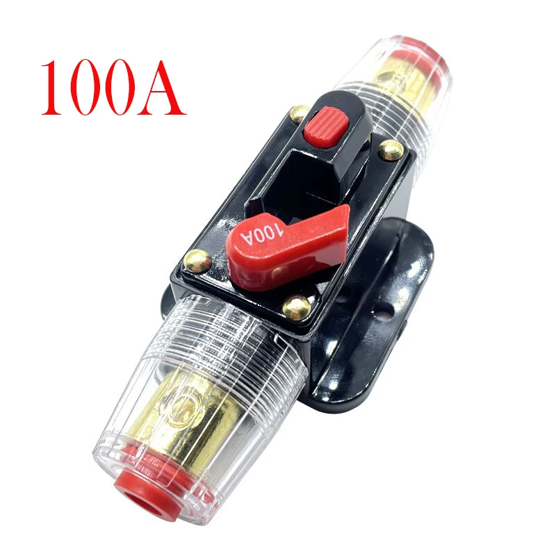 Universal DC 12V-24V Auto Self-Recovery Circuit Breaker Automobile Reset Insurance 100A 150A Audio Conversion Protection Fuse