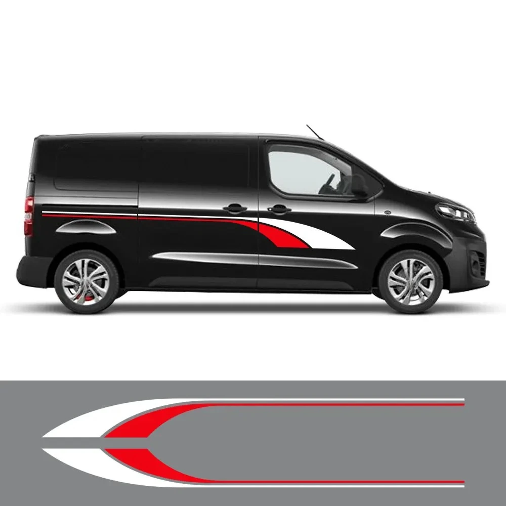 Pegatinas de vinilo para coche, 2 uds., para Opel Vauxhall Vivaro Renault Trafic Camper Van Motorhome, gráficos de vinilo SURF, accesorios