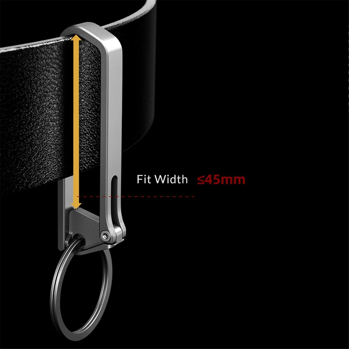 N18r liga de titânio fivela de cinto chaveiro ferramenta ao ar livre edc clipe de cintura pequeno pingente presente liga titânio