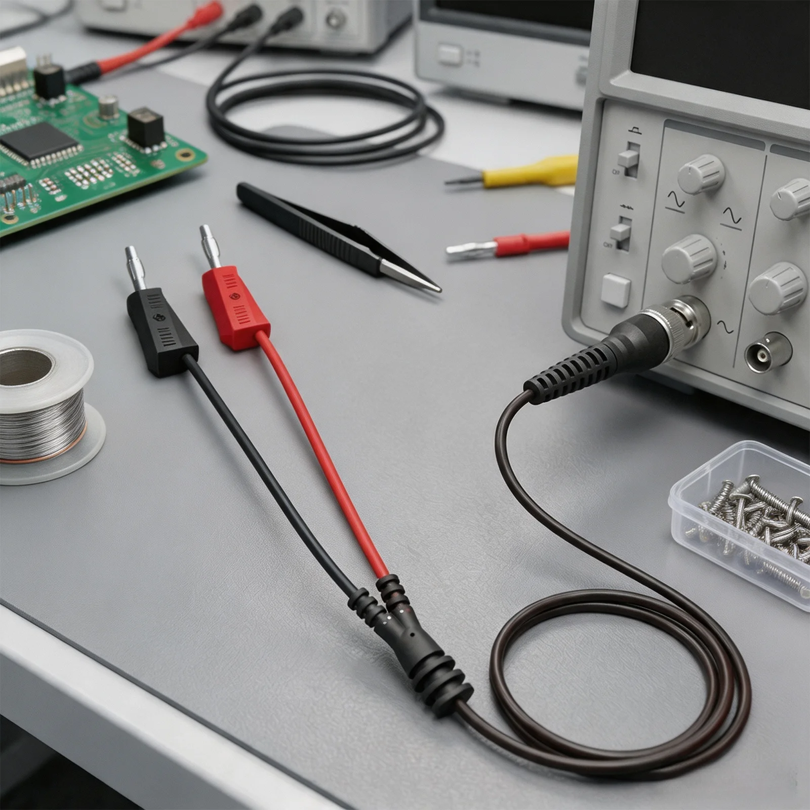 Cable Stacking Test Leads BNC BNC Cable Mm Banana Stacking Test Leads Test Leads Video Surveillance Package Contents