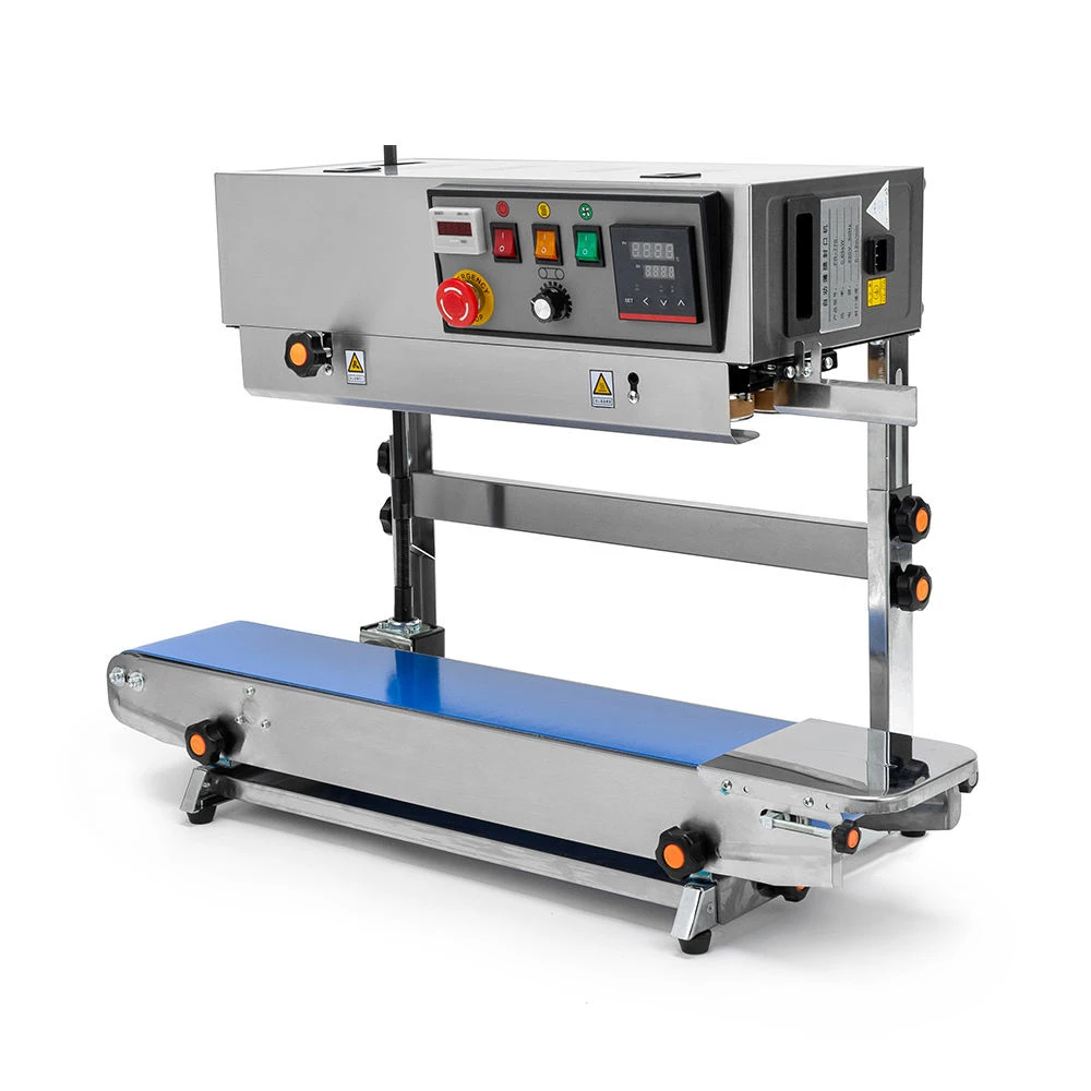 ゼクアン ヒートバンドシーラー 連続式 ステンレス製 プラスチック袋包装 垂直カウンターシーリングマシン 食品包装機