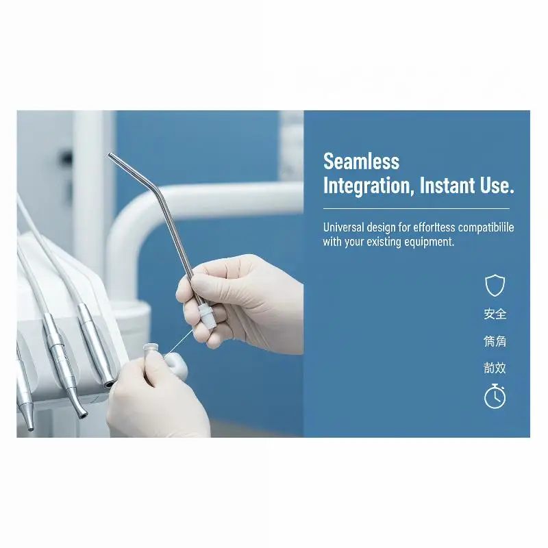 Stainless Steel Dental Saliva Suction Sprayer 1Pcs Rust-proof Surgical Nozzle High Quality Accessory for Dental Clinic Use