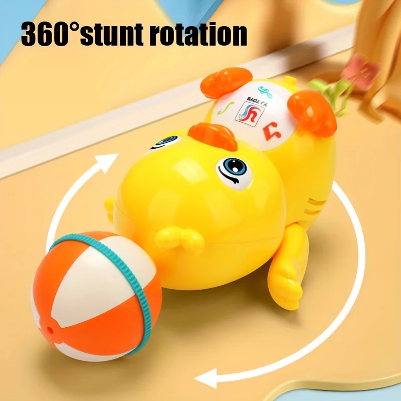 Elektrischer leichter Musikball, Ente, Zappelspielzeug – Kleinkindspielzeug für Jungen und Mädchen, Weihnachtsgeburtstagsgeschenke für Kinder, Halloween-Spielzeug
