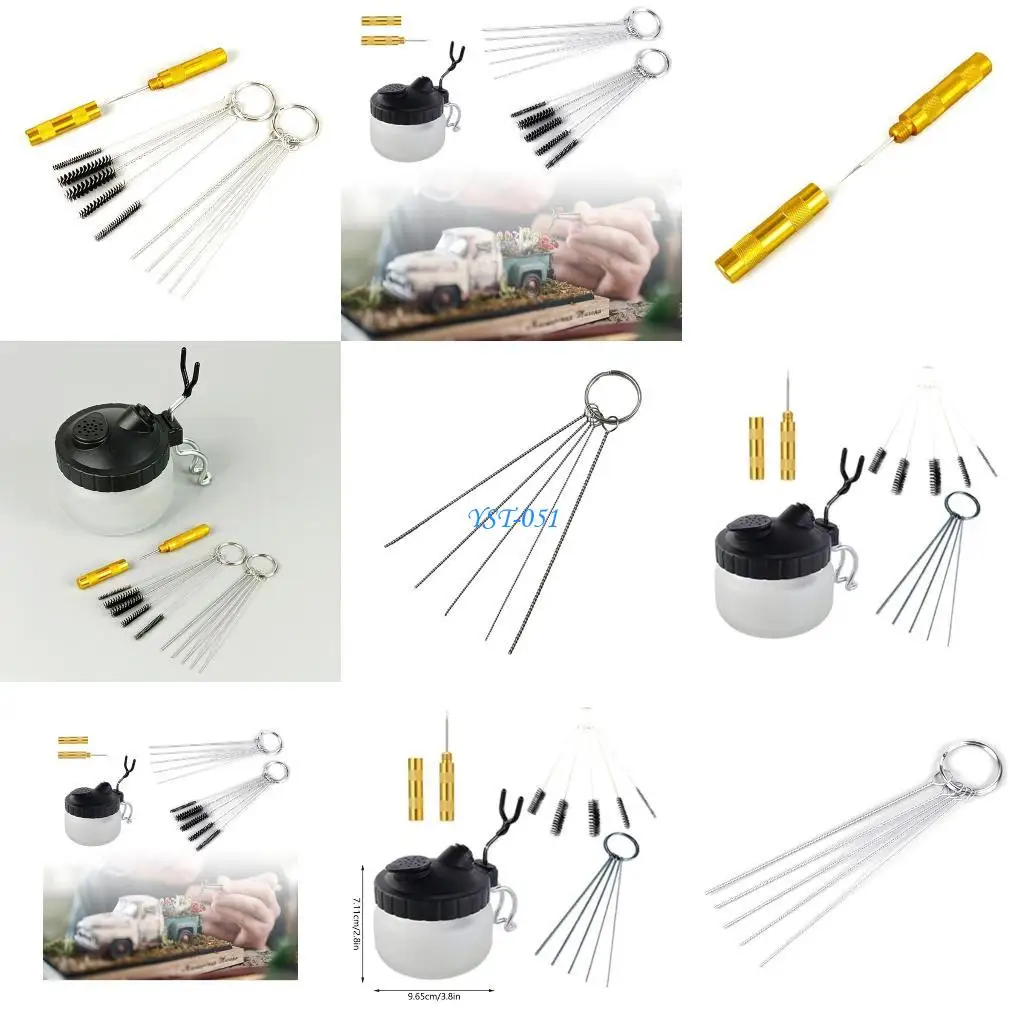 

E15A Complete Model Painting Set Paint Clamps with Clip Sticks and Painting Stand Base