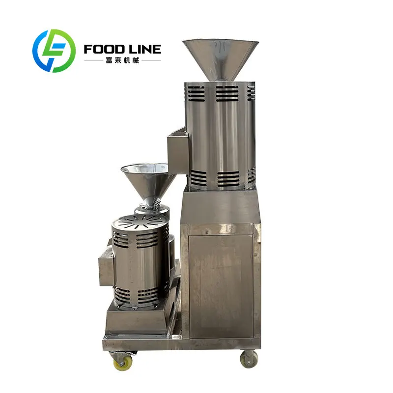 Customized Automatic Industrial Peanut Butter & Sesame Sauce Grinder 15kg/h High Quality with Motor for Nuts Soybean Corn