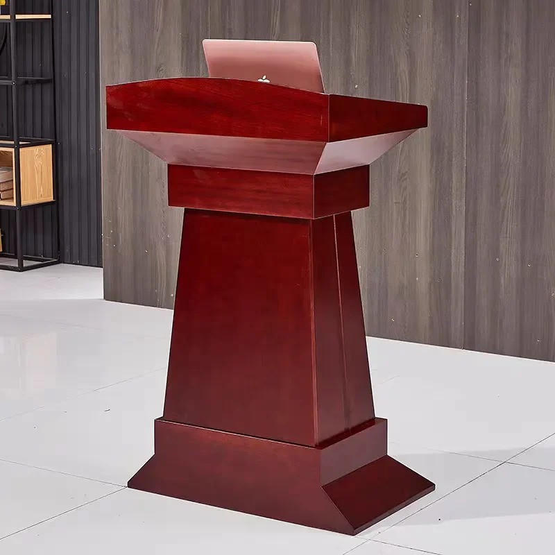 Simple Paint Podium for Lecture Reception Conference Room Leader Speech Stand