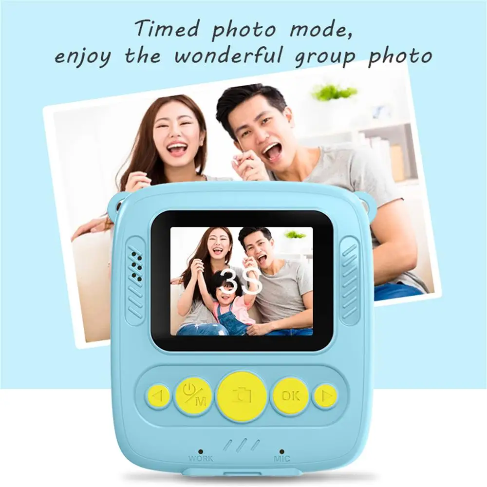 HS GoodsSHOP DIY Natychmiastowa cyfrowa kamera wideo dla dzieci Prezent urodzinowy i świąteczny dla fotografii dziecięcej