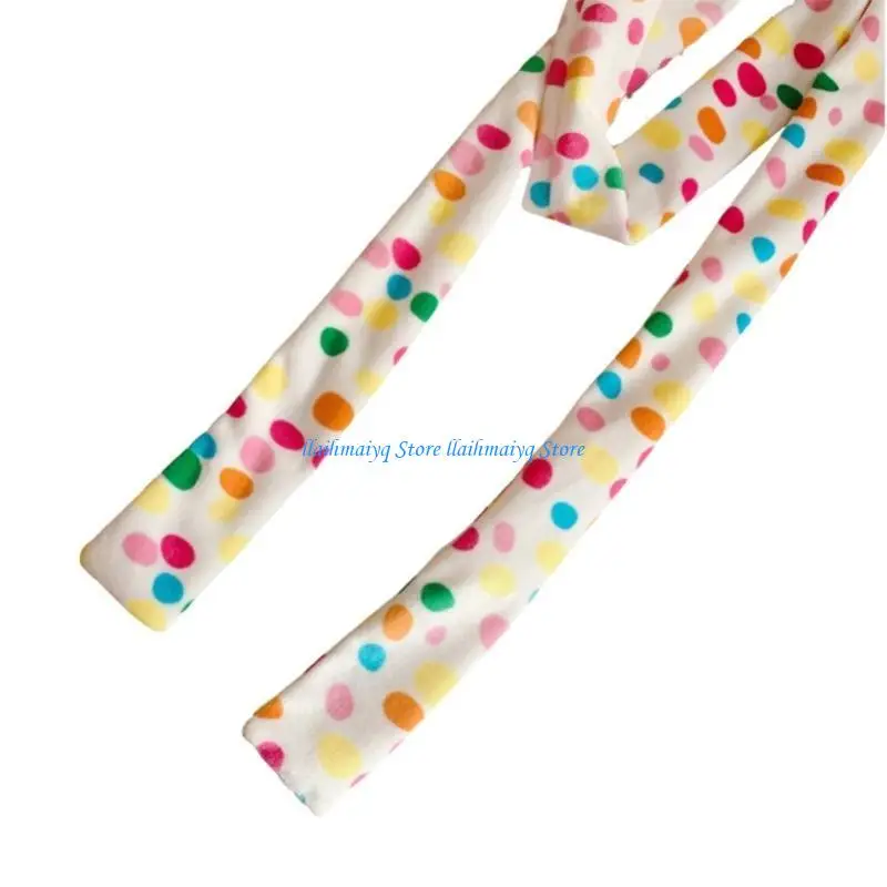 573B Streifenschal für Frauen, langer dünner Gürtel, Krawatte, Halstuch, Y2K-Mädchen-Foto-Requisiten, langes Halstuch, dünne