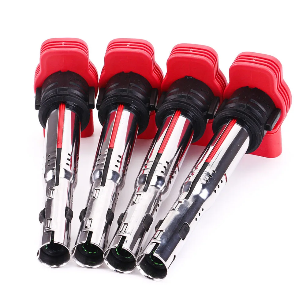 4pcs/set Ignition Coil For VW Audi Jetta Golf Passat Tiguan CC A3/4/5/6/7/8 TT Q3/5 R8 06E905115D 06E905115 ABCDE 07K905715F