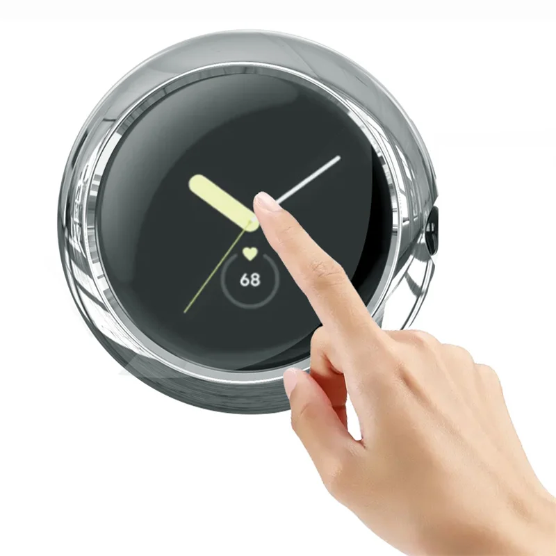 Case For Google Pixel Watch 2 1 Full Cover Protective Flexible TPU Shell Shockproof Touch Sensitive HD Screen Protector Bumper