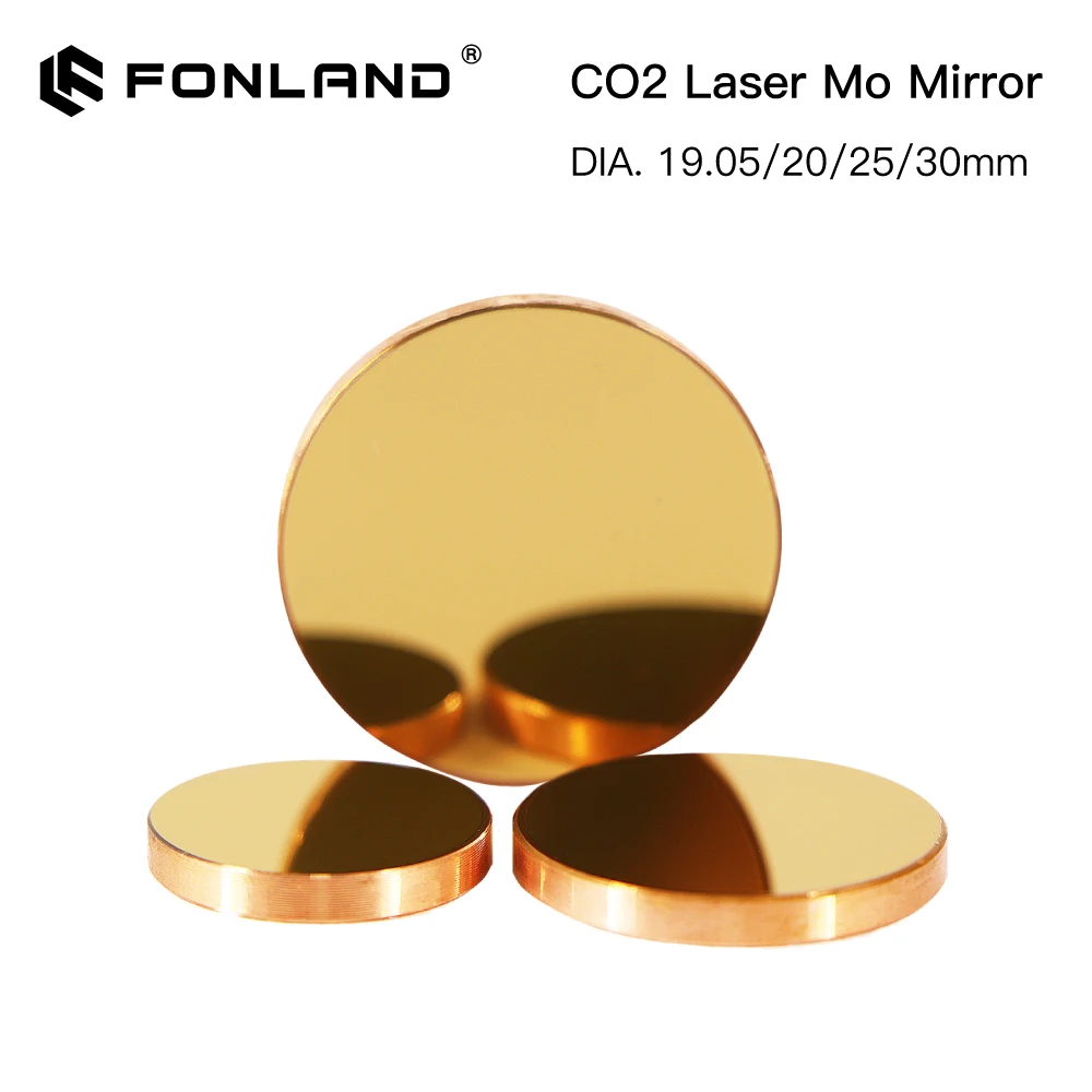 3pcs Laser machine Mo Si Copper Mirror Lenses Diameter 19.05/20/25/30/38.1mm Thickness 3mm for CO2 Cutting Engraving Engraver