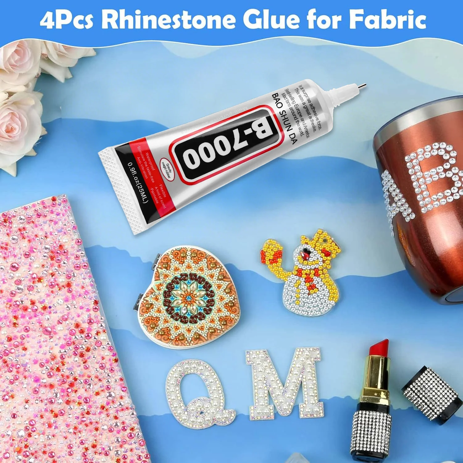 B7000 basso odore non tossico colla potente, colla speciale per l'incorporazione di gioielli trasparente senza traccia giallo adatto per la manutenzione manuale di gioielli in vetro 110ml 1-5pcs