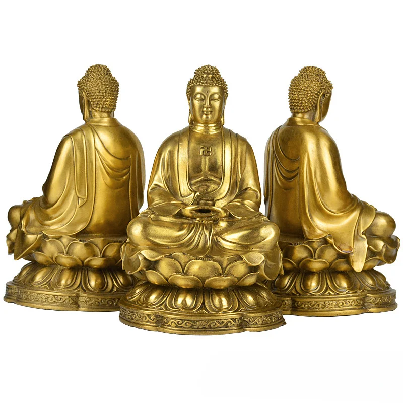 Bronze Amitabha Buddha, Bronze Sakyamuni Buddha, Sakyamuni BuddhaCopper Medicine Buddha