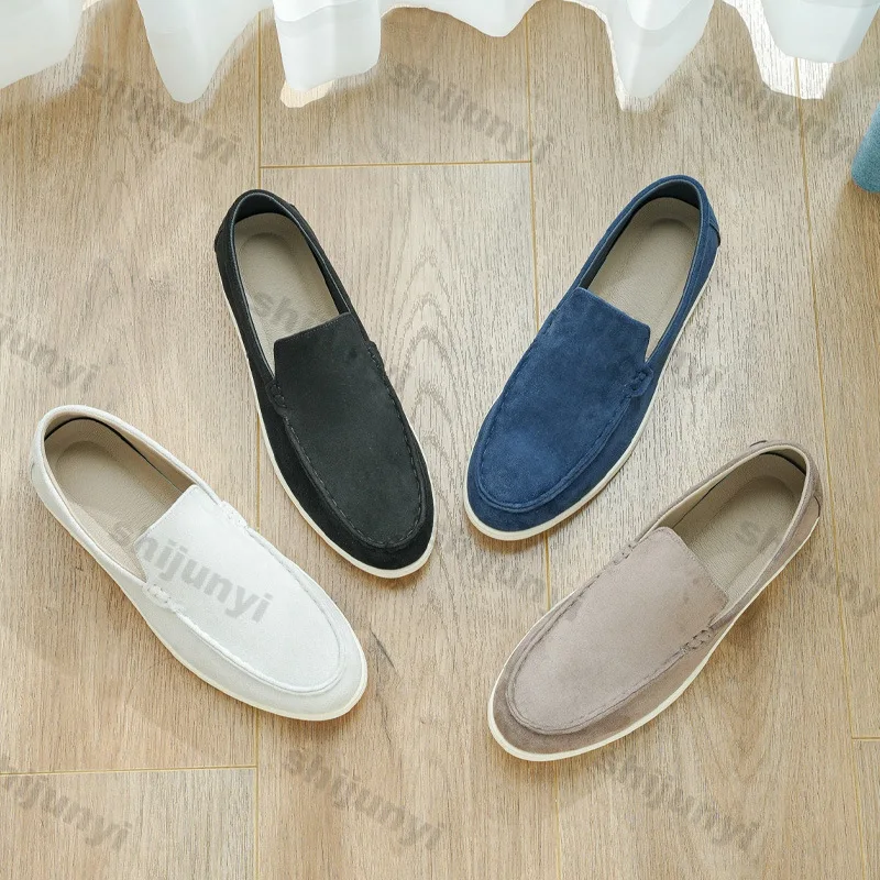 Men Casual Sport Shoes Autumn 2026 New Arrivals Lightweight Comfortable Soft Sole Loafers Trendy Shallow Sewing Non Slip Flats