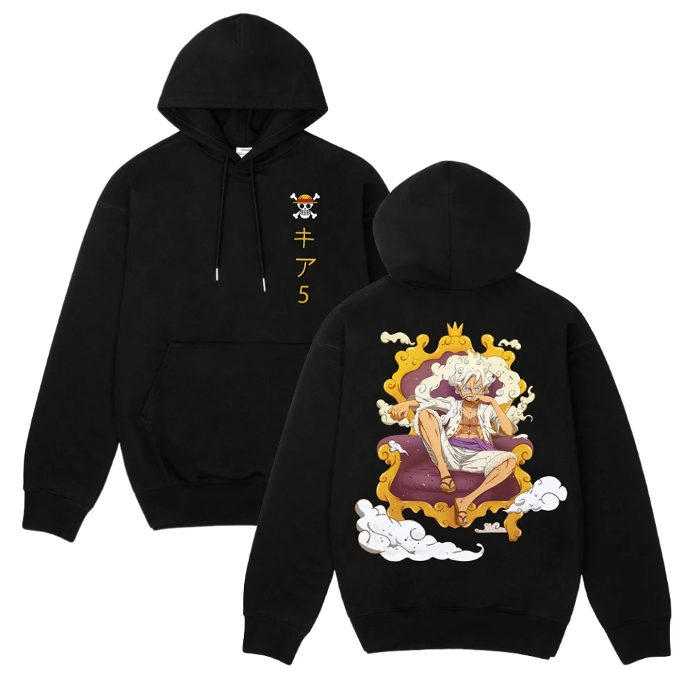 

One Piece Hoodies Luffy Gear 5 Wano Trendy Pullover Hoodie Men Street Sports Sweater Women High Quality Autumn Winter Jumper