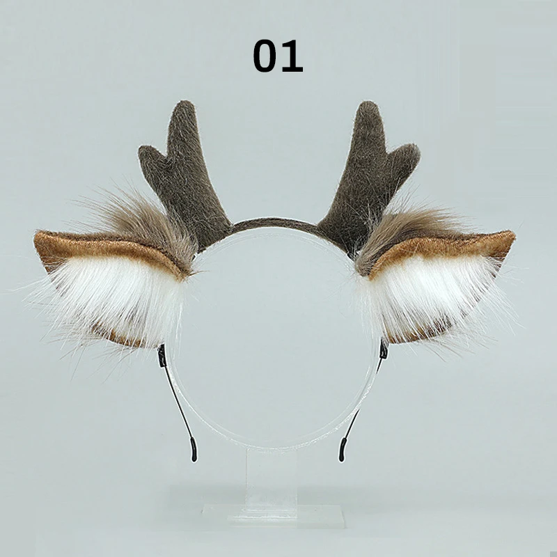 Tiara de chifre de rena, cosplay, cabeça de orelha de cervo, argola, orelhas de gato, grampos de cabelo, festa de natal, anime, lolita jk, chapéu fofo