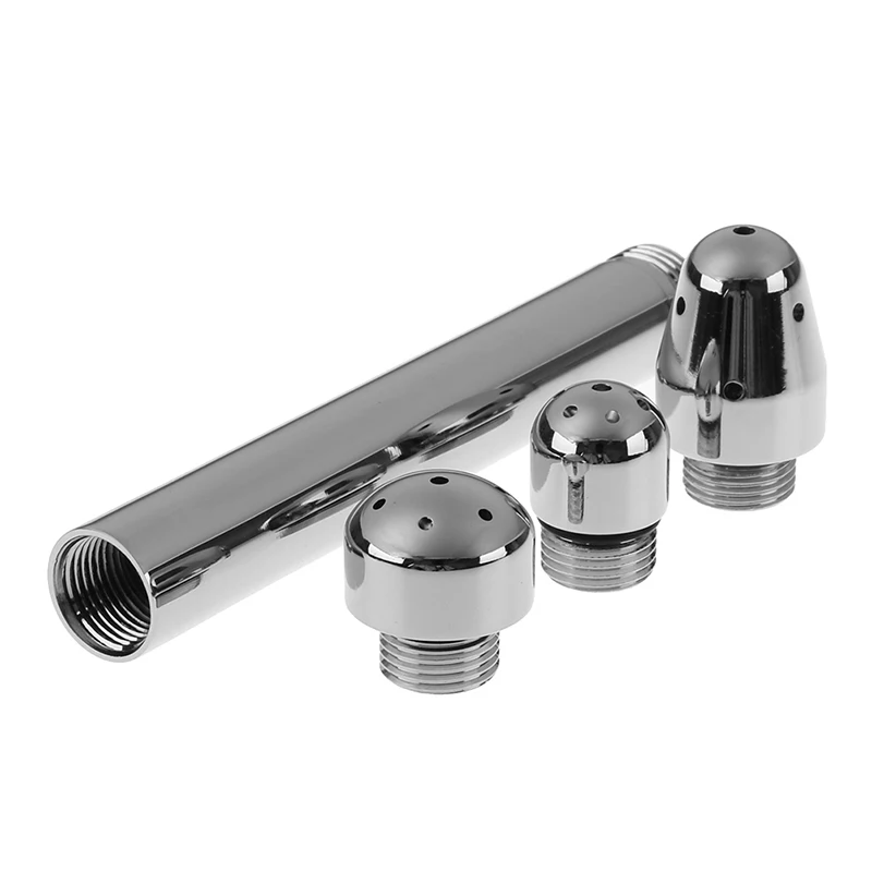 فوهة ماء حقنة شرجية للاستحمام مكونة من 3 أدوات تنظيف مهبلية للرأس الشرجي