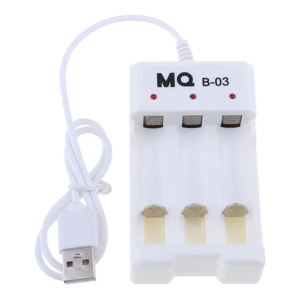 Smart Battery Charger for C D AA AAA MQ 3 Slots Rechargeable Batteries