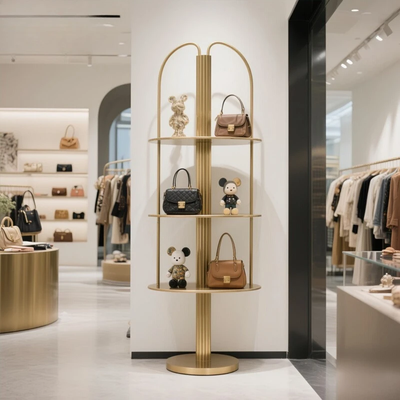 

Clothing store window decoration shoe rack display store bag cabinet multi-layer creative shelf display rack