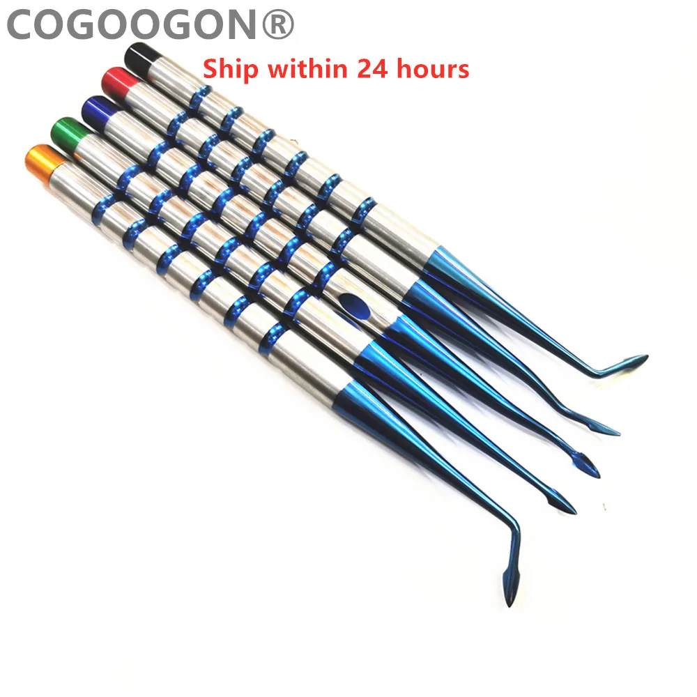 

5 piece/lot Dental Extraction Minimally Invasive Spade tip Elevator Dental Elevator Oral Tooth Loosening Root Extraction Tool