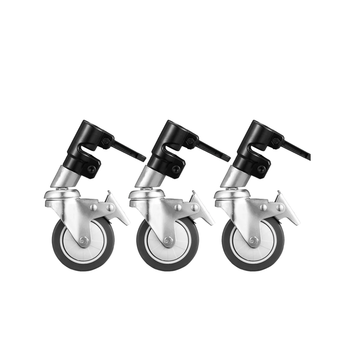 

3Pcs C-Stand Camera Swivel Caster Wheel Set,25MM Diameter for Photography Foldable Light Stand Tripod Leg