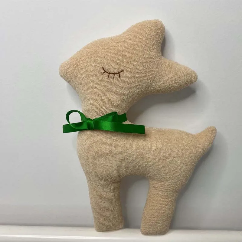 26cm INS Cartoon niedźwiedź jeleń mysz komfort dziecko pluszowe zabawki bawełniana wypchana lalka dzieci rekwizyty fotograficzne dla dzieci prezent urodzinowy