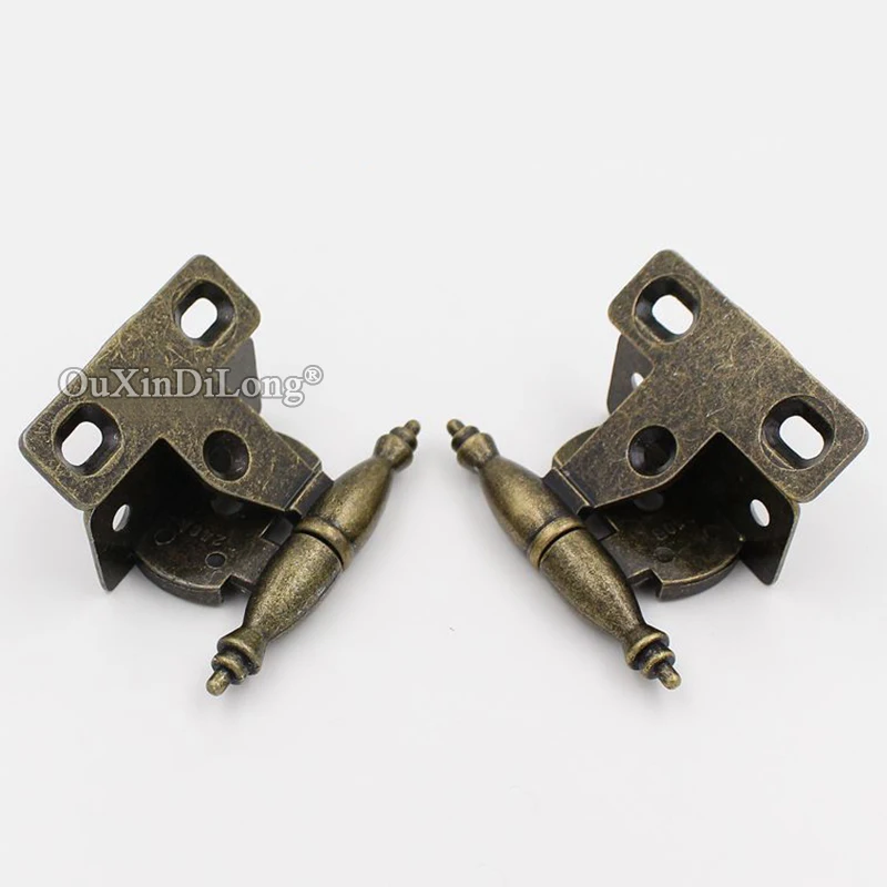 الرجعية 4 أزواج 2.5 ''مفصلات أثاث معدنية عتيقة خزانة خزانة خزانة خزانة مفصلات الأبواب مفصلات شاشة قابلة للفصل