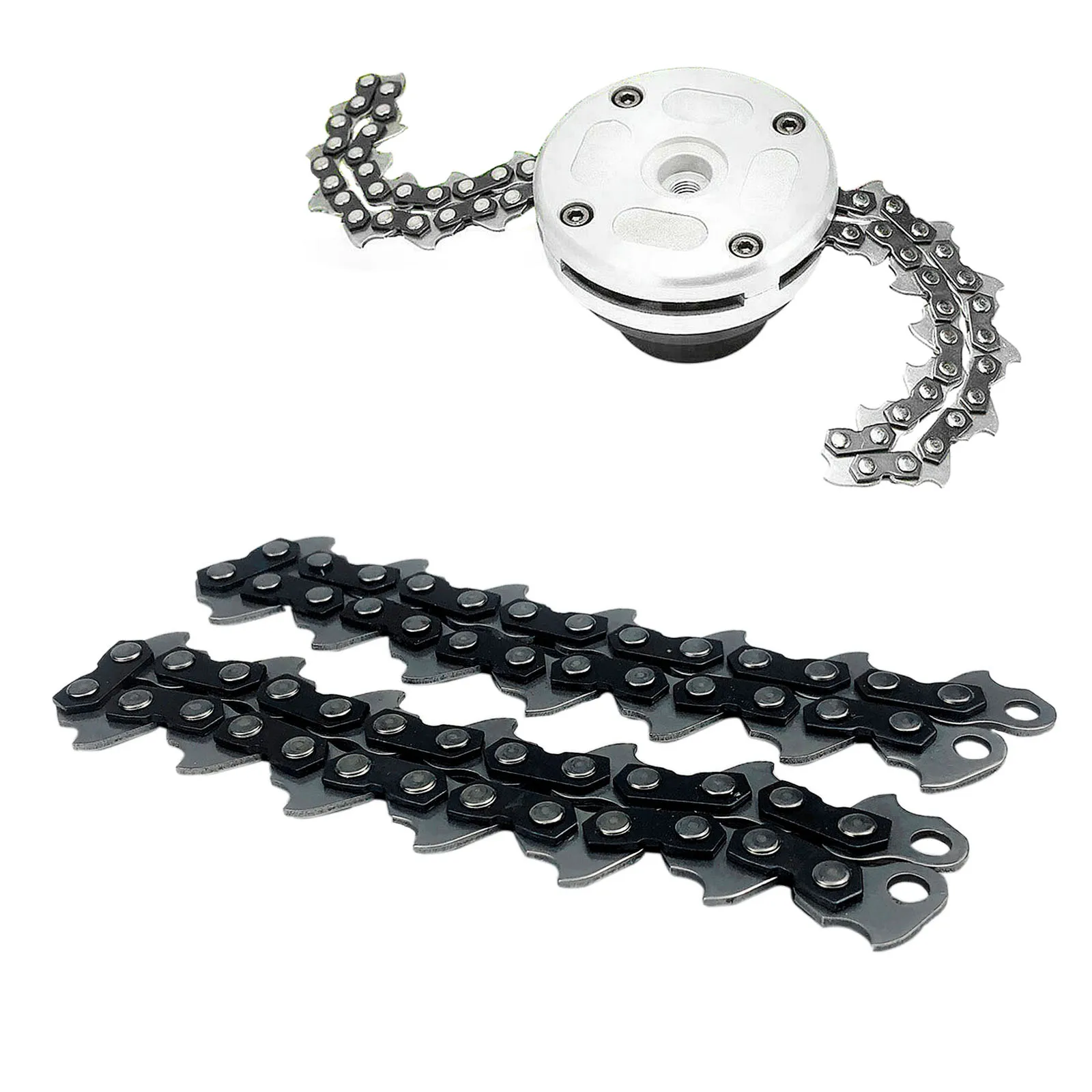 

1Pair 87cm Manganese Steel Chains 65Mn Trimmer Head Coil Chain Brush Cutter Garden Grass Trimmer Fit Lawn Mower Replacement Part