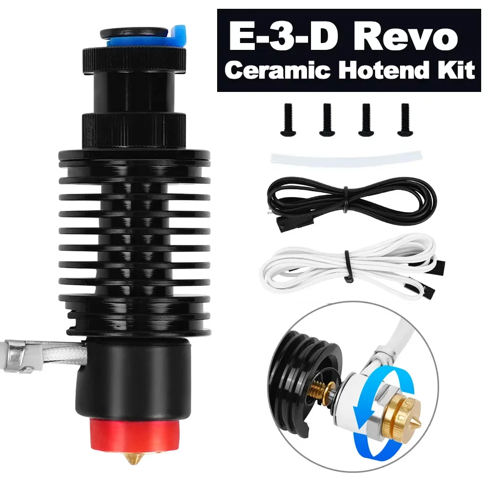 E3D Revo Ceramic Heating Extrusion kit 104NT Thermistor Fast Heating Heater Core Hotend Kit  for E3d V6 3D Printer Voron Hot End